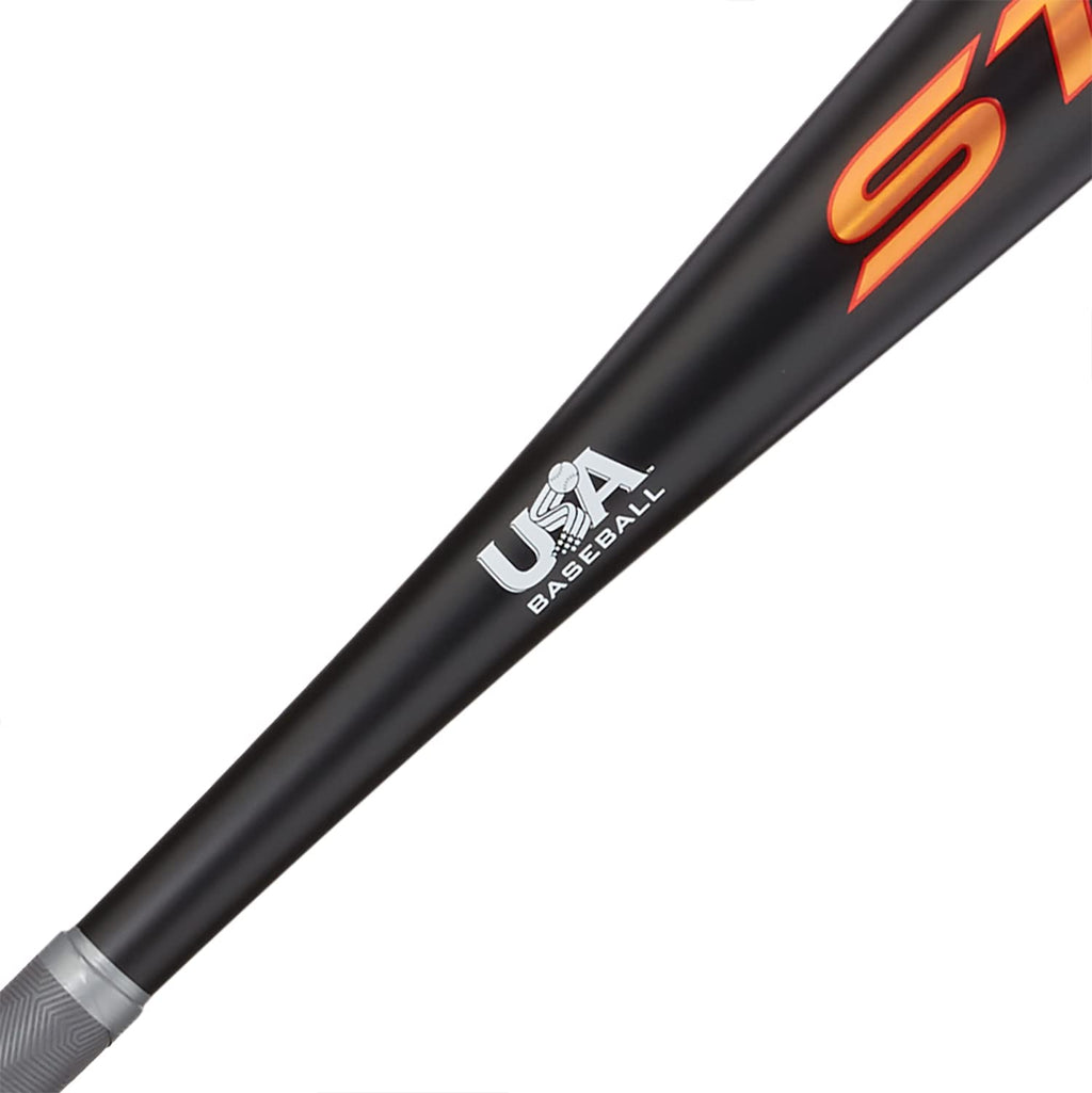 Axe Bat 2023 Strato (-5, 2-5/8'') Usa Baseball Bat, 1-Piece Alloy, Black/Grey/Copper (31'' / 26 Oz.)