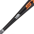 Axe Bat 2023 Strato (-5, 2-5/8'') Usa Baseball Bat, 1-Piece Alloy, Black/Grey/Copper (30'' / 25 Oz.)