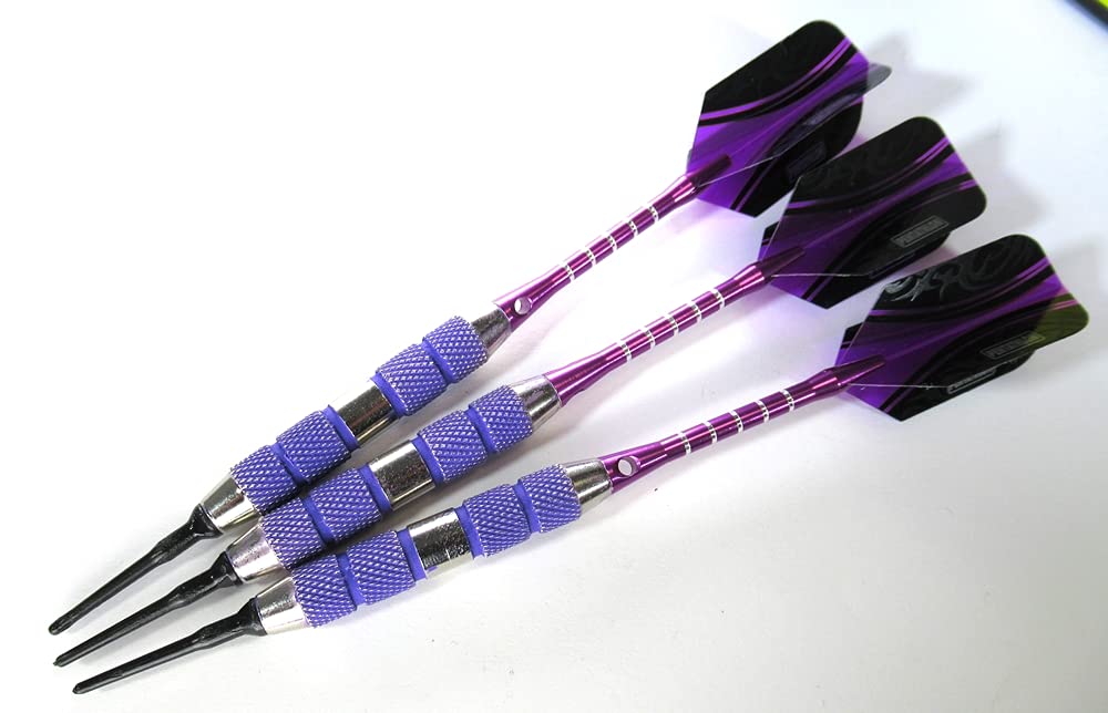 Us Darts - Puurfect Purple Soft Tip Darts For The Ladies - 18 Grams - With Upgrade Pack
