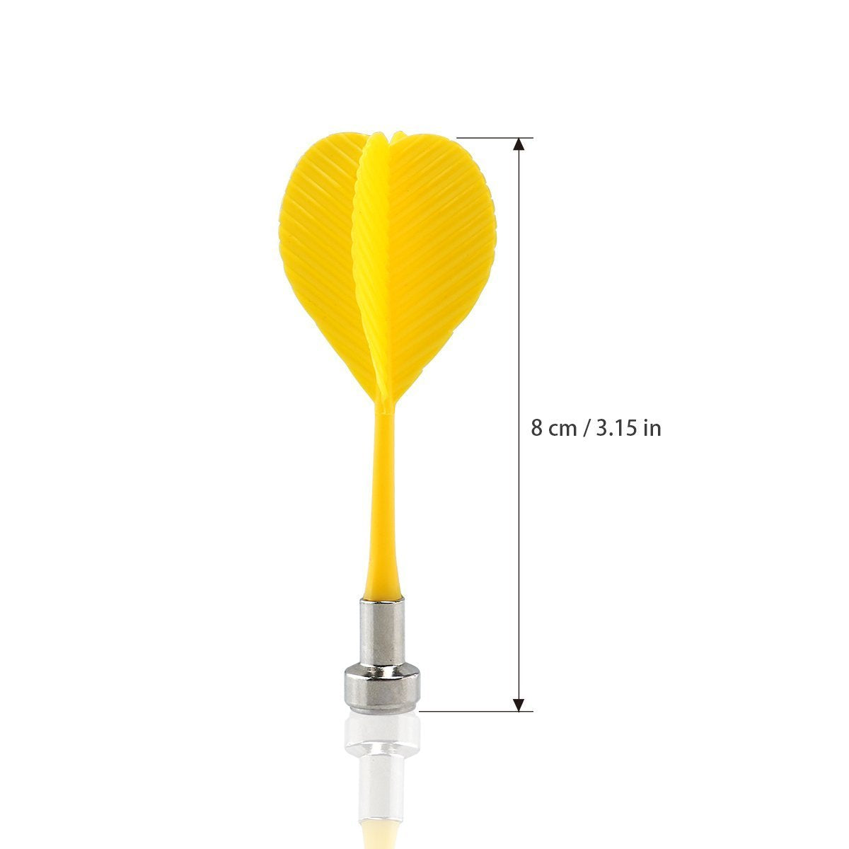 Yalis Magnetic Darts 12 Packs, Replacement Dart For Magnet Dartboard, Safety Plastic Darts For Target Game, Red And Yellow