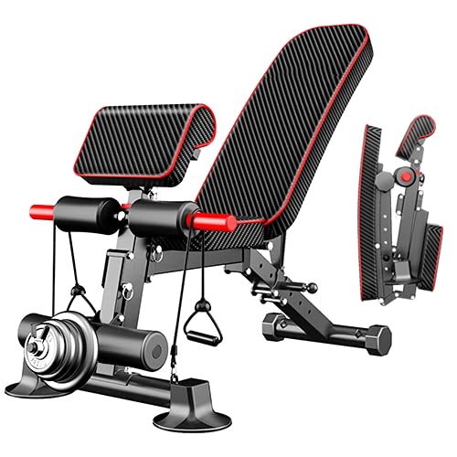 Adjustable Weight Bench,Utility Workout Bench Foldable Incline Decline Benches For Home Gym Full Body Workout,Load 600Lbs