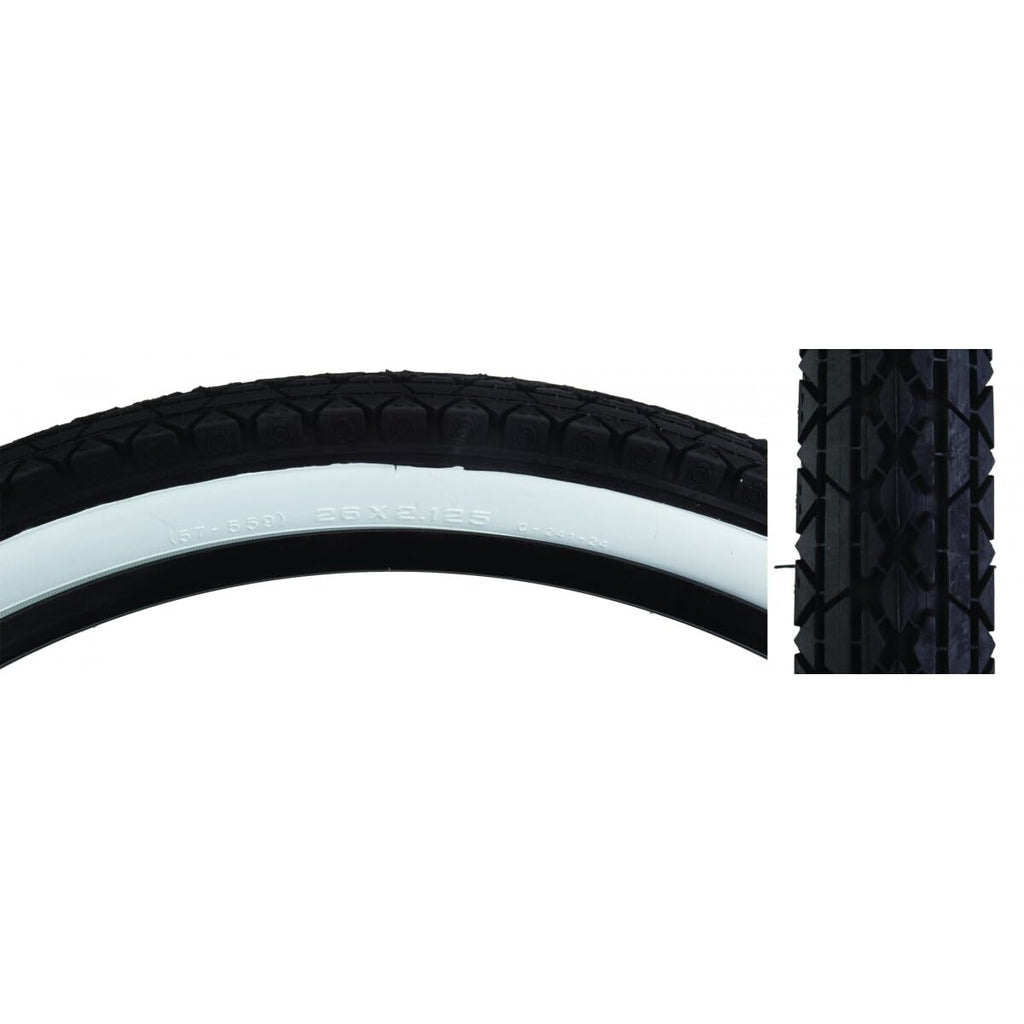Cheng Shin C241 Street Bicycle Tire (Wire Bead, 26 X 2.125, White Wall)
