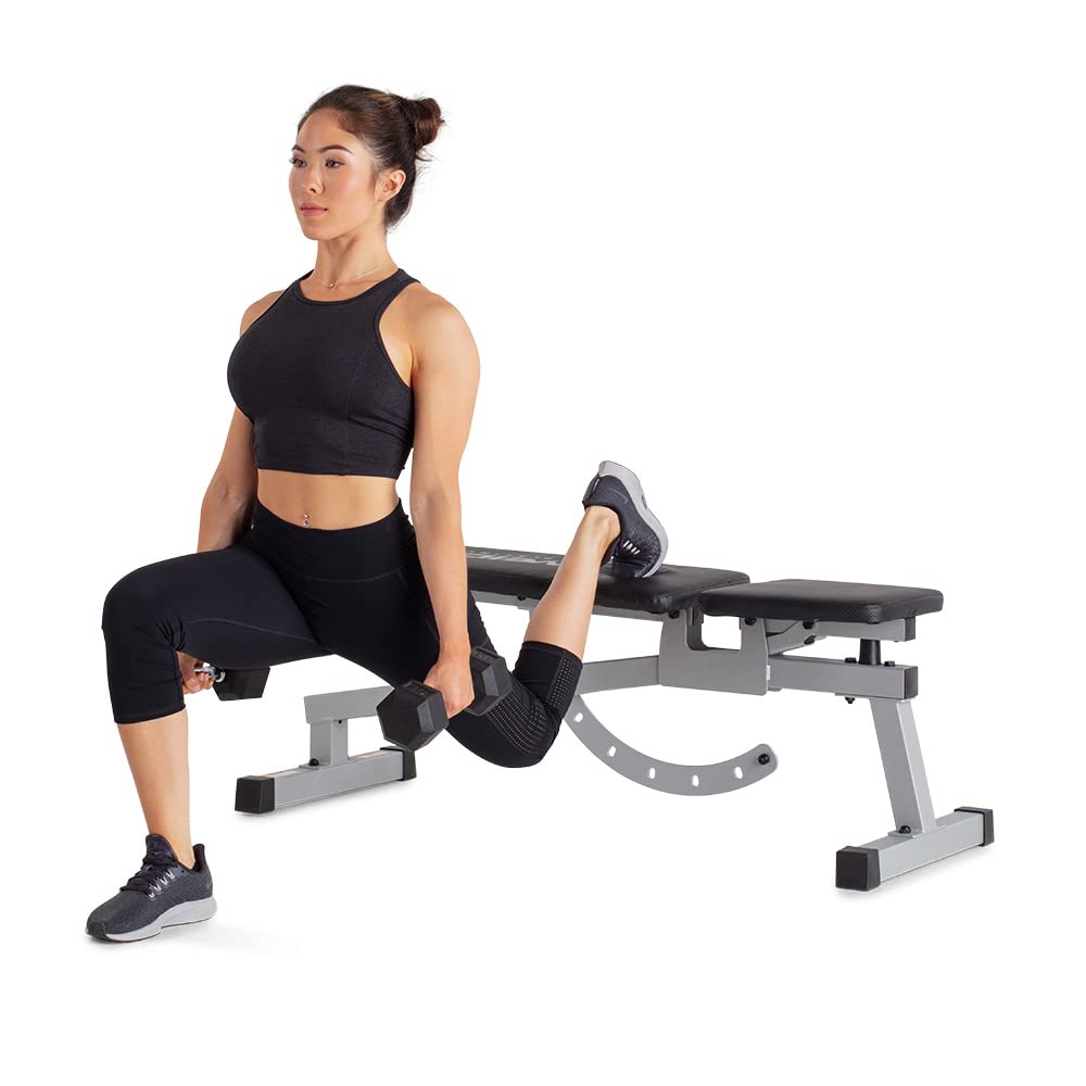 Weider Platinum Adjustable Bench With 16 Position Variations For Dumbbell And Body Weight Exercise