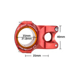 Gaderth 31.8 Mm /35Mm Bike Stems Aluminum Alloy Mountain Bike Short Handlebar Stem For Road Bike Mtb Bmx Fixie Gear Purple Blue