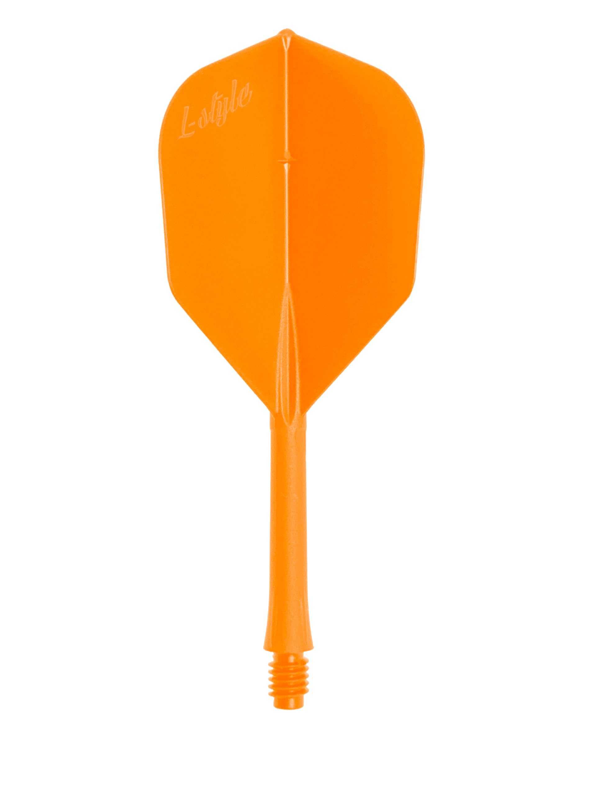 L-style BarFlight 2BA Dart Flight with Integrated Shaft - L3 Shape - 26mm (260) - Neon Orange - 1 Set (3 Flights)