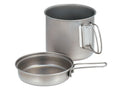 Snow Peak Trek Series Backpacking/Camping Cookware Sets, Trek 1400 Pot & Pan, 47.3 Fl Oz