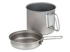 Snow Peak Trek Series Backpacking/Camping Cookware Sets, Trek 1400 Pot & Pan, 47.3 Fl Oz