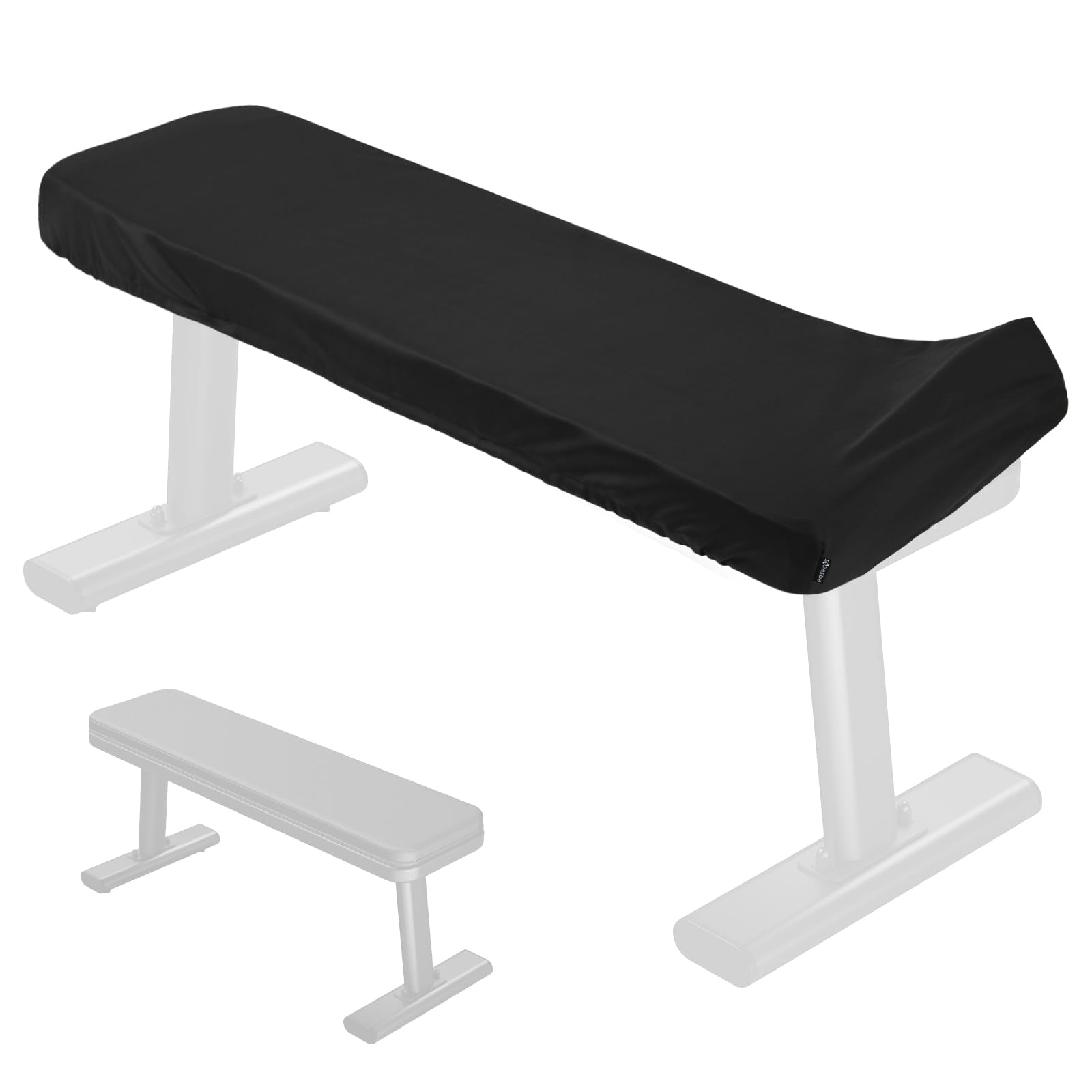 Easecos Weight Bench Cover, Gym & Workout Bench Protective Cover for Flat Exercise Sit-up Fitness Bench - Stretchy, Dustproof & 