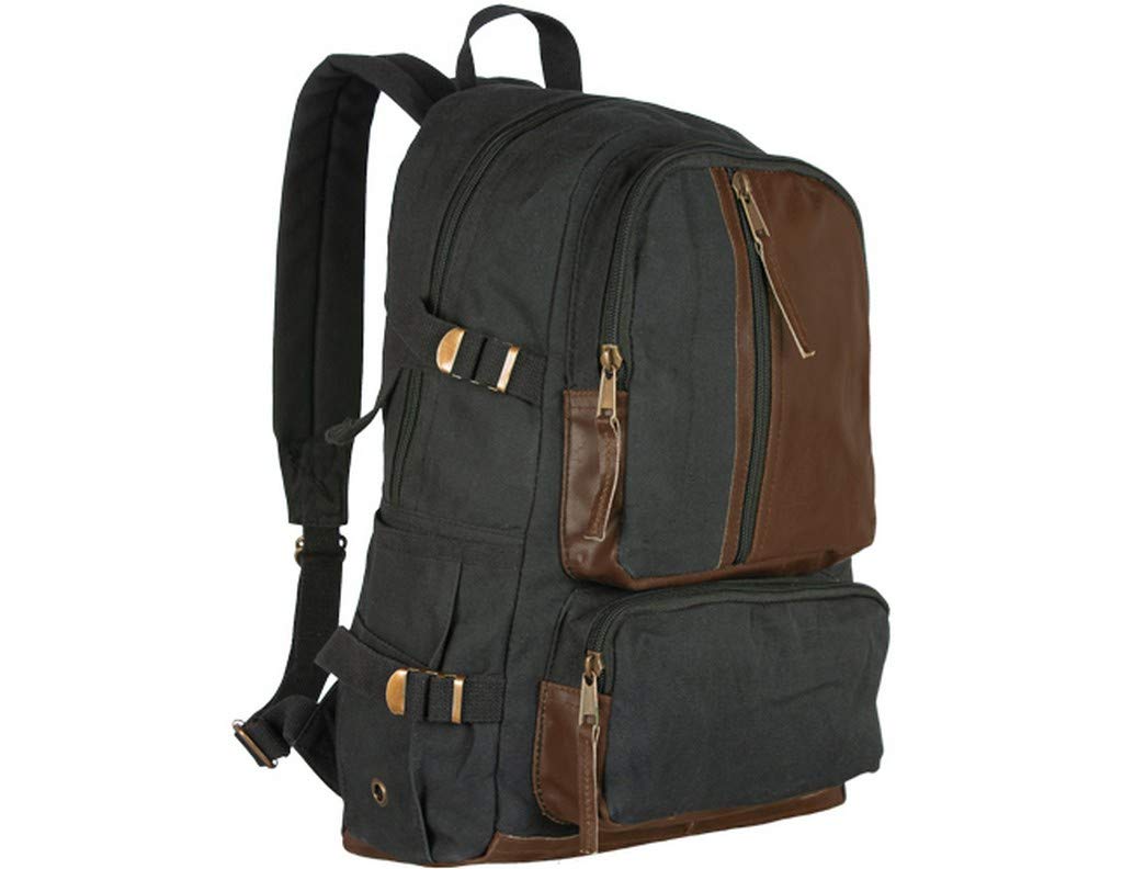 Retro Vintage Airman'S Rucksack - Black