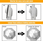 G4Free 62 Inch Portable Uv Protection Large Golf Umbrella Automatic Open Double Canopy Big Sun Umbrella Windproof Oversize Sport