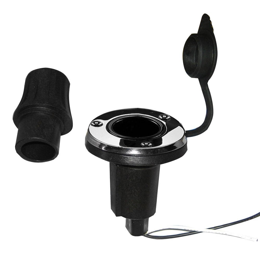 Perko Locking Collar Pole Light Mounting Base 2 Pin Round