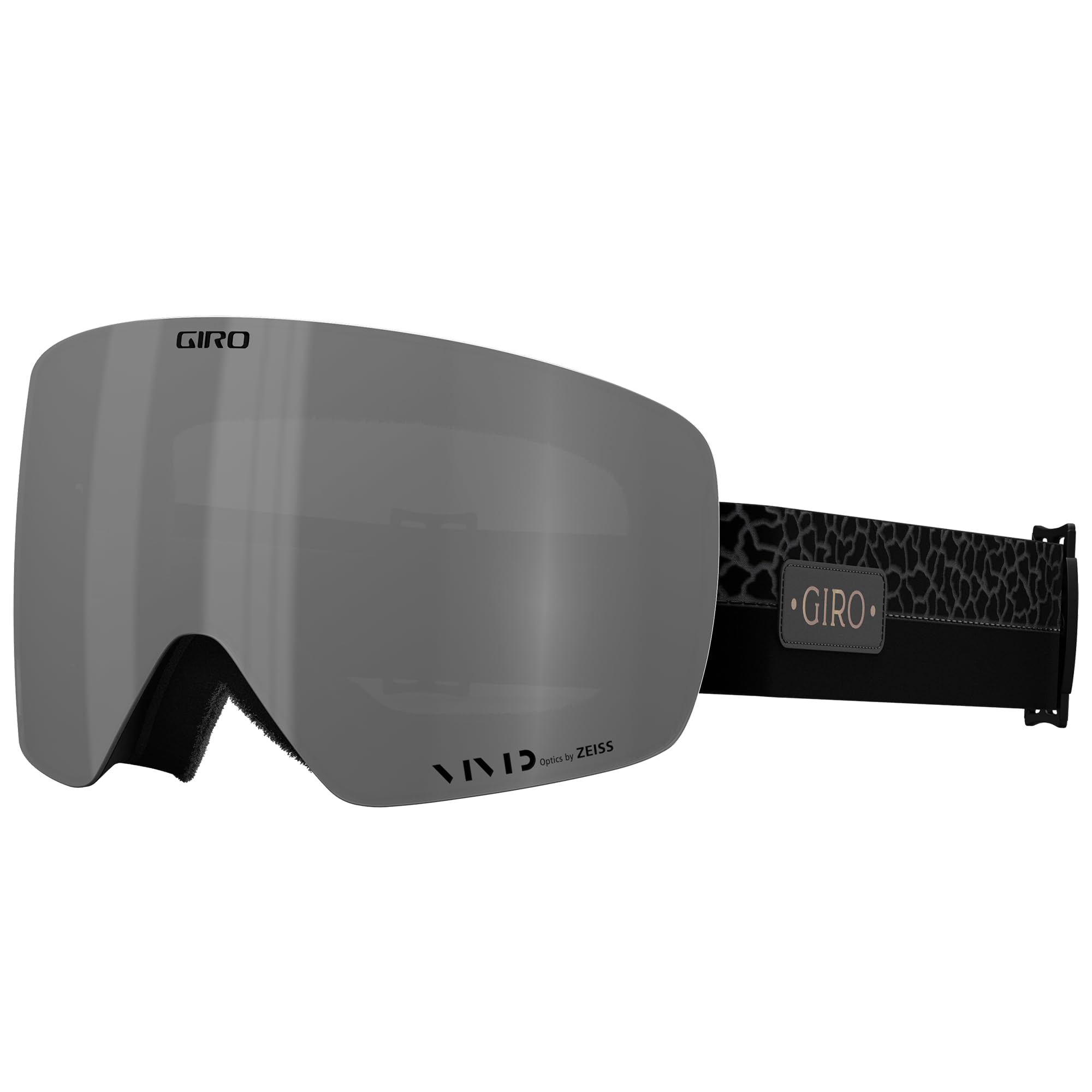 Giro Contour RS Ski Goggles - Snowboard Goggles for Men & Women - Black Craze Strap with Vivid Onyx/Vivid Infrared Lenses