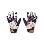 Under Armour Women'S Radar Novelty Softball Gloves, (411) Midnight Navy / / Metallic Gold, Medium