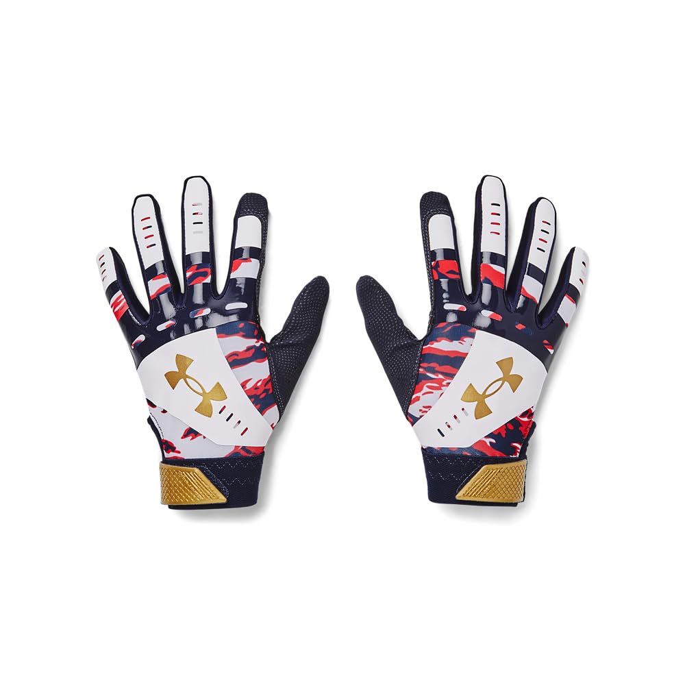 Under Armour Women'S Radar Novelty Softball Gloves, (411) Midnight Navy / / Metallic Gold, Small