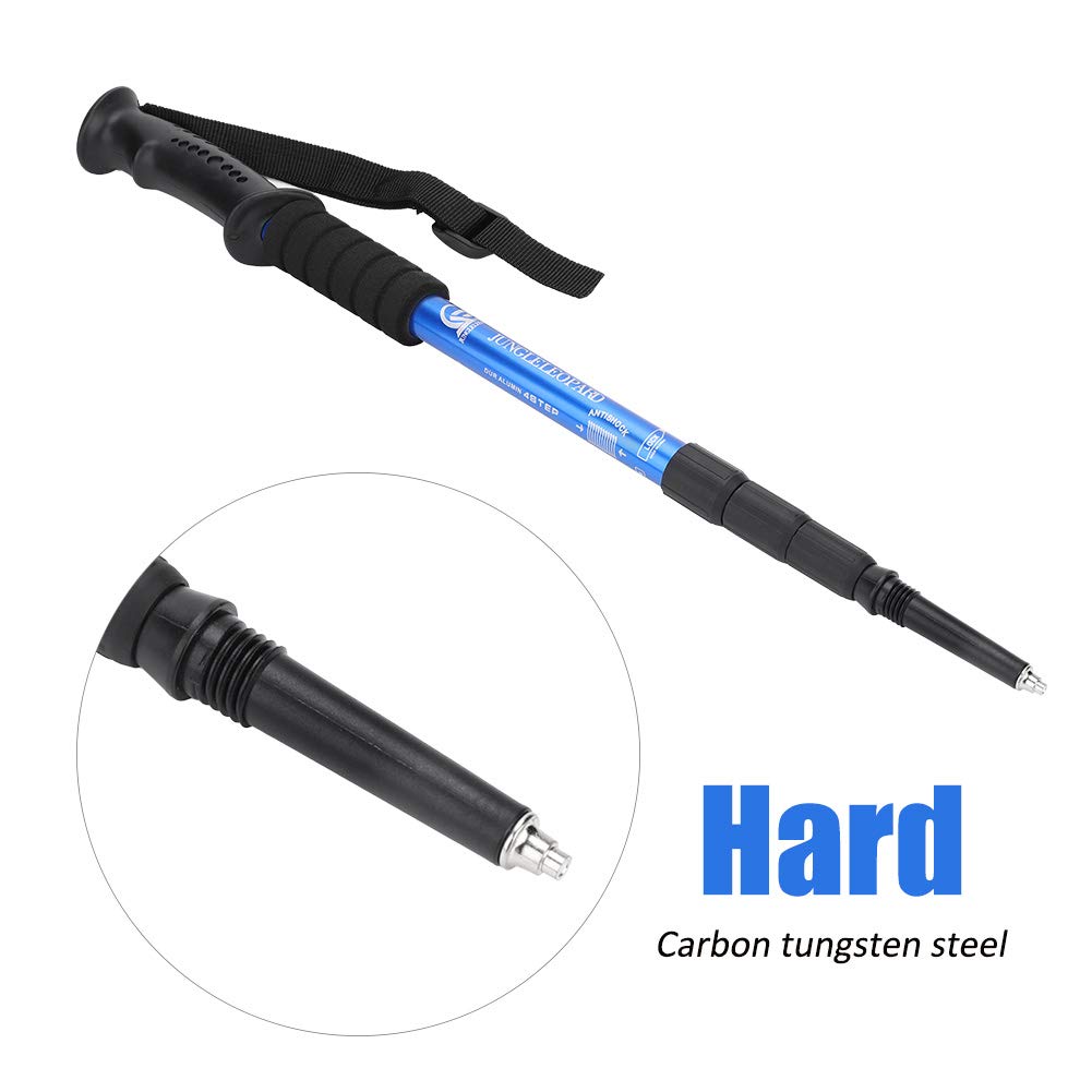 4 Pcs Alpenstock Tip Carbon Tungsten Steel Trekking Rod Tip Replacement For Hiking Walking Treking