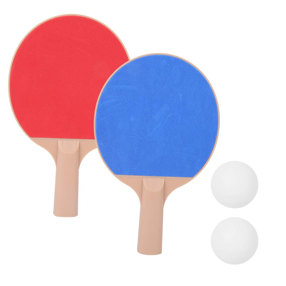 Children Table Tennis Paddle, Plastic Elasticity Racket Kids Pong Paddle Outdoor Sport Table Tennis Practice Bat Kit