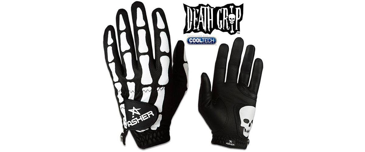 Asher Mens Deathgrip Left Hand Glove, Black, X-Large