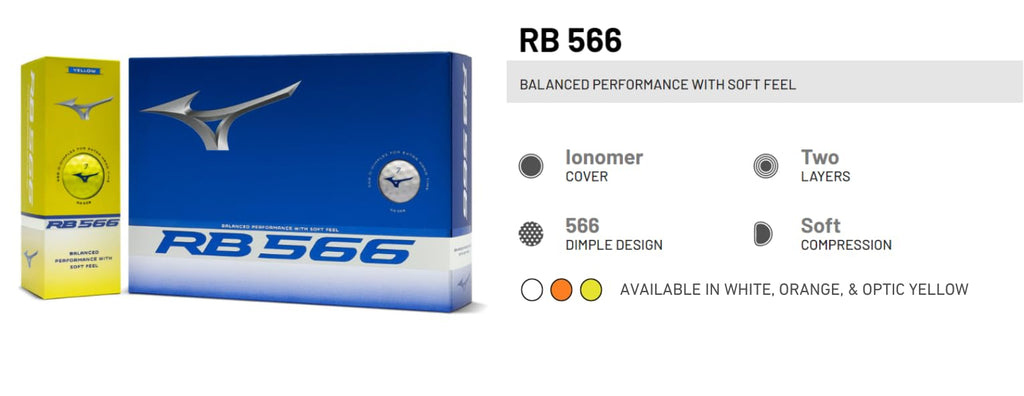 Mizuno 2024 RB 566 Golf Balls | Orange