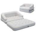 Dimar Garden Inflatable Couch Flocked Blow Up Couch Mattress,Outdoor Air Sofa Bed For Camping,Full Size