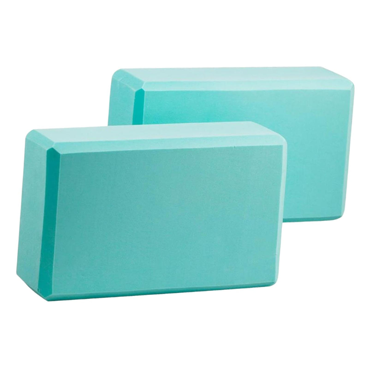 SNAPPSY 2X Yoga Blocks Anti Slip Yoga Prop Accessories for Indoor Sports Gym Fitness Light Blue