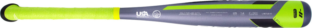 Axe Bat 2022 Origin (-11, 2-1/4'') Usabat Tee Ball Baseball Bat, 1-Piece Alloy, Navy/Green, 26 In/15 Oz.