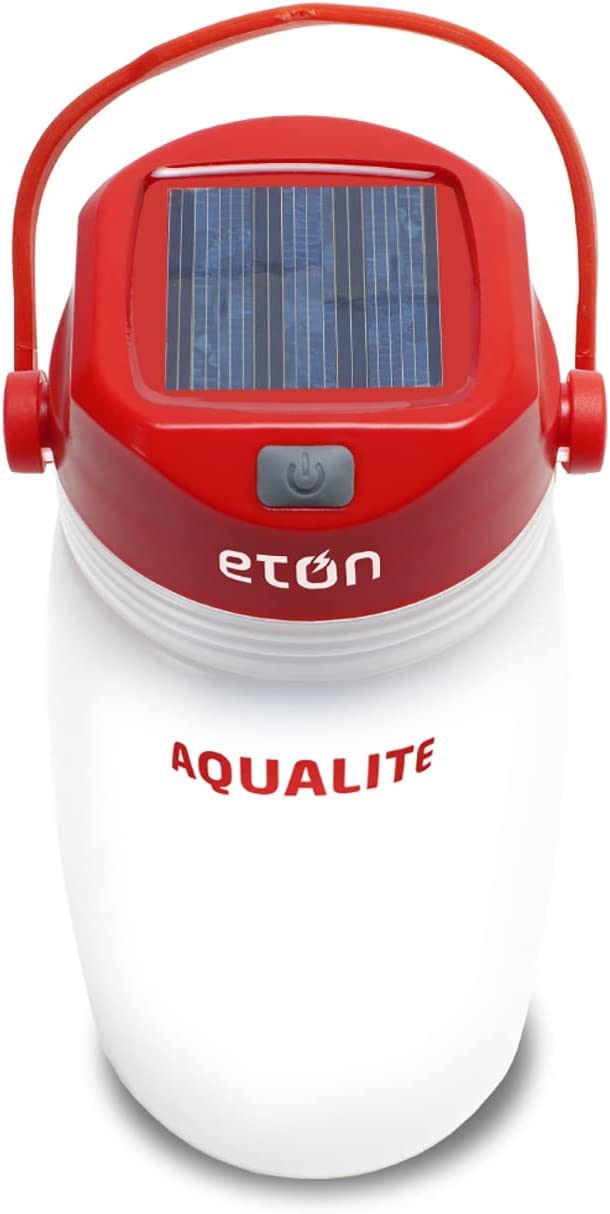 Eton Solar Powered Lantern With Integrated Water Bottle & Personal 8-Piece Emergency Survival Kit