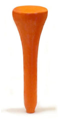 Player Supreme 1 1/2'' Carrot Golf Tees | 100 Count | Par 3 And Par 4 | Natural Wood - Orange