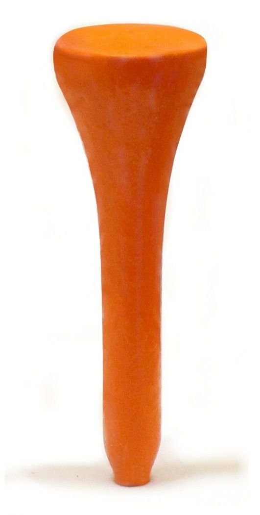 Player Supreme 1 1/2'' Carrot Golf Tees | 100 Count | Par 3 And Par 4 | Natural Wood - Orange