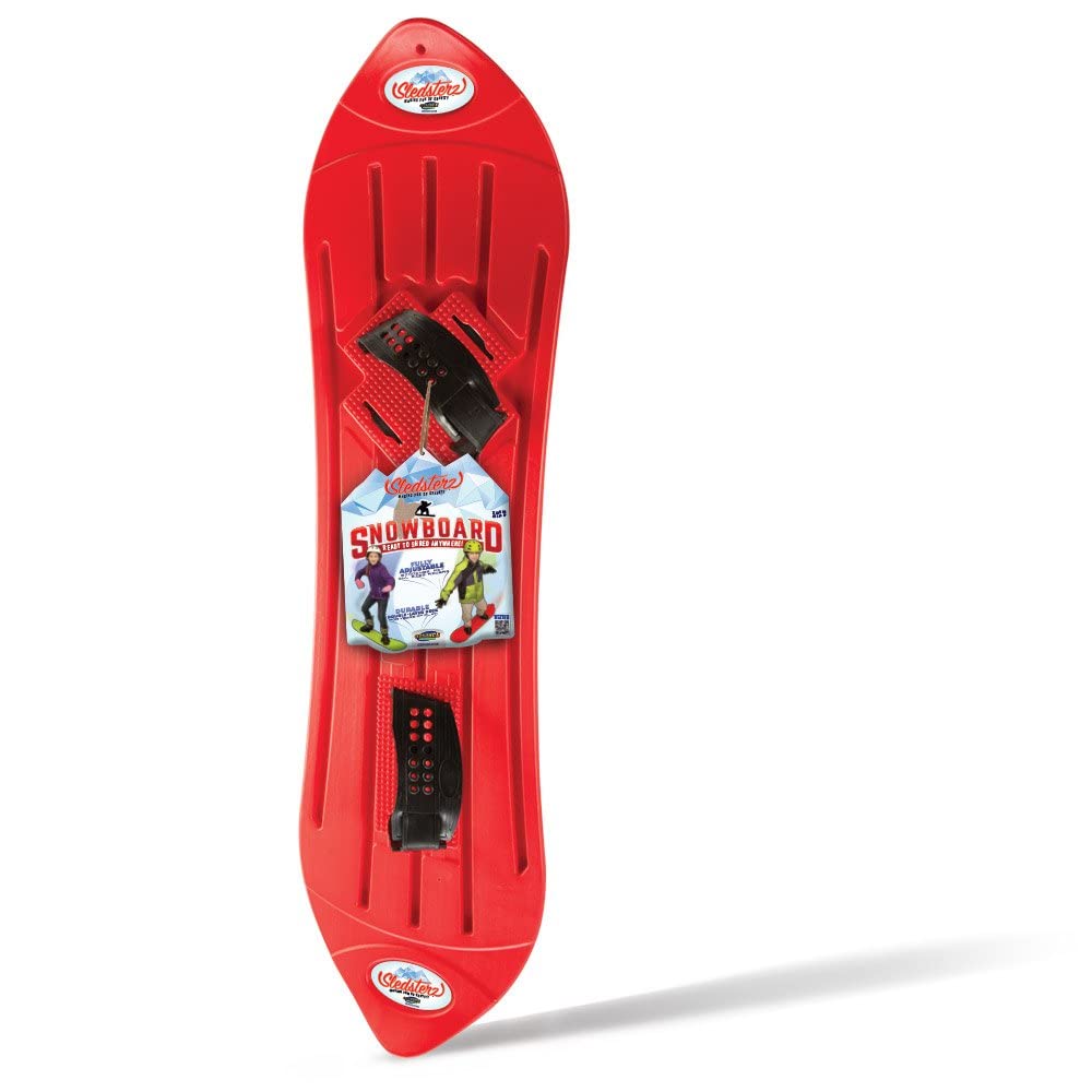Geospace The Original Sledsterz Kids' Beginner Snowboard - Comes In Assorted Colors Of Either Red, Blue Or Green (Single Assorte