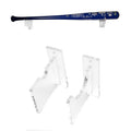 Top Stage Clear Baseball Bat Display Wall Mount Horizontal Rack Softball Bat Hanger, 4.5 X 4.5 Inches, No Case Cover, For Game R
