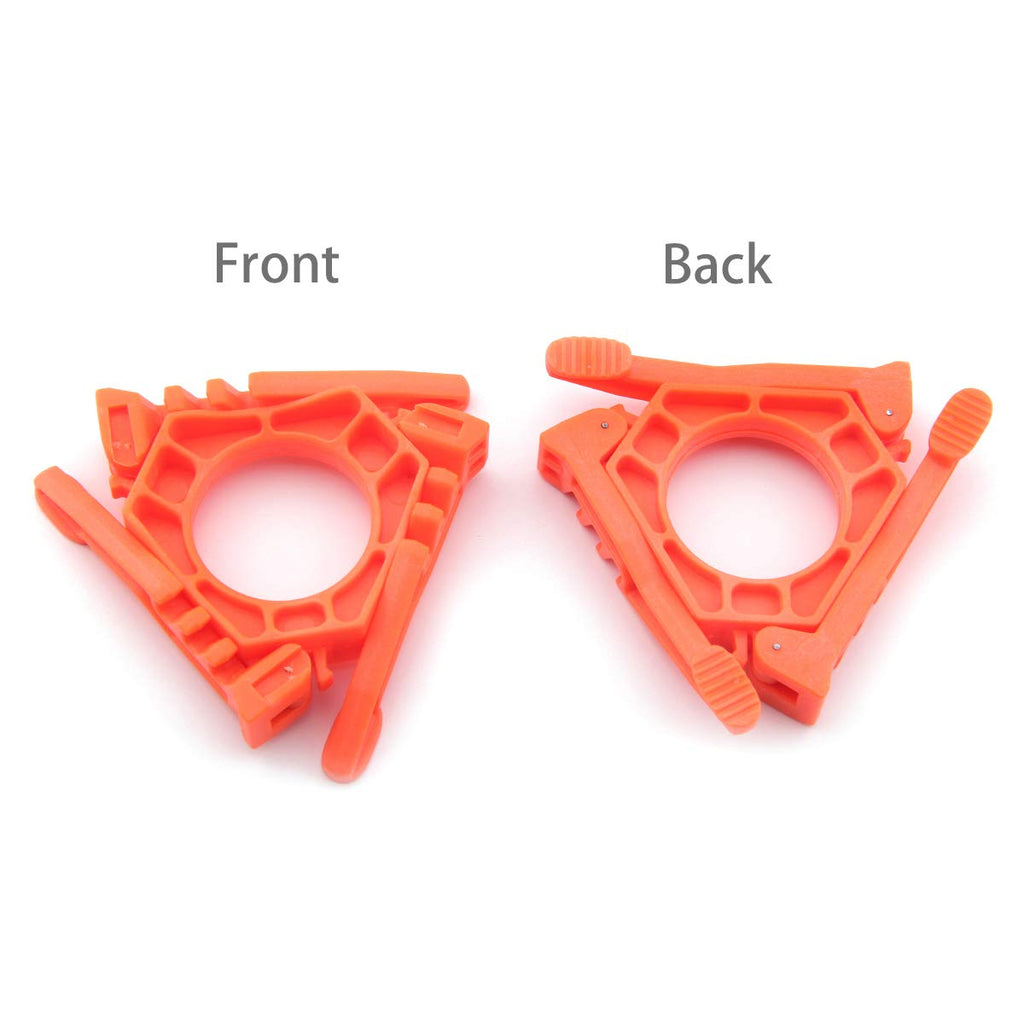Fuel Can Stabilizer Canister Stand Gas Tank Bracket Stove Standard Bottle Shelf Stand Tripod Folding Canister Stand (Orange)