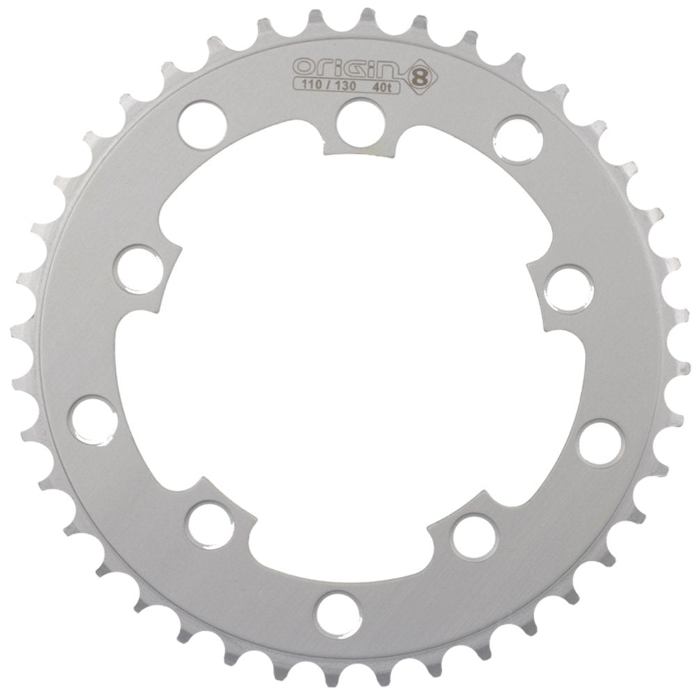 Origin8 Bmx/Singlespeed/Fixie Chainring, 40T, 110/130 Bcd, 3/32, Silver