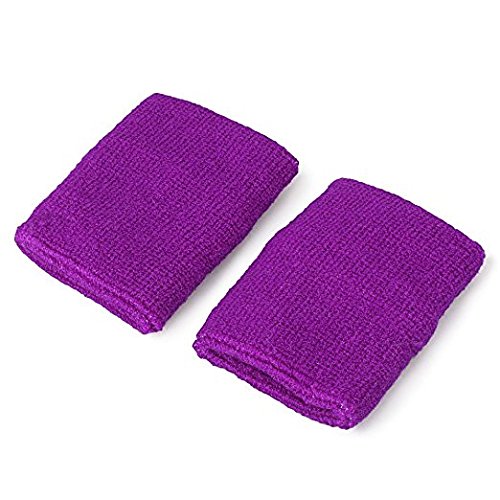 Stoncel 12 Pairs Colorful Sports Wristbands Cotton Sweatband Wristbands Wrist Sweatbands Wrist Sweat Bands For Tennis,Sport, Bas