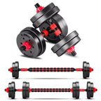 Bcbig Adjustable-Dumbbells-Sets,Free Weights-30Lb(15Lb*2) Dumbbells Set Of 2 Convertible To Barbell A Pair Of Lightweight For Ho