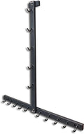 TYB Train Your Body Lat Pull Down Bar Gym Accessory Rack, Cable Attachment Storage Rack for Home Gym, Heavy Duty AFrame Stand,