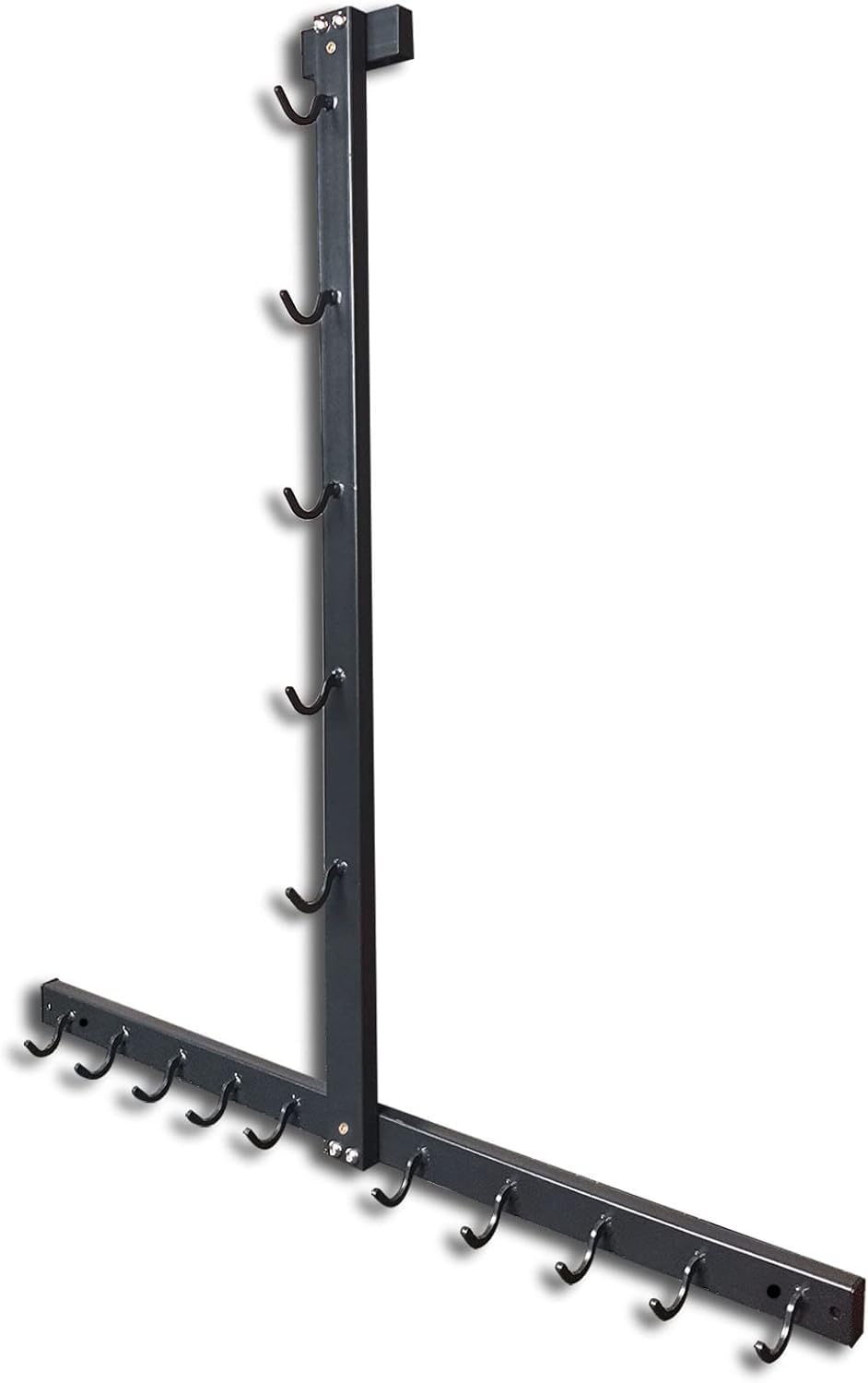 TYB Train Your Body Lat Pull Down Bar Gym Accessory Rack, Cable Attachment Storage Rack for Home Gym, Heavy Duty AFrame Stand,