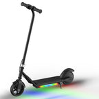 Electric Scooter for Kids 6-14 Years Old, 3 Safe Speeds (3/6/10 MPH), Colorful Lights, Magnetic Charging, Dual Brake System, Ide