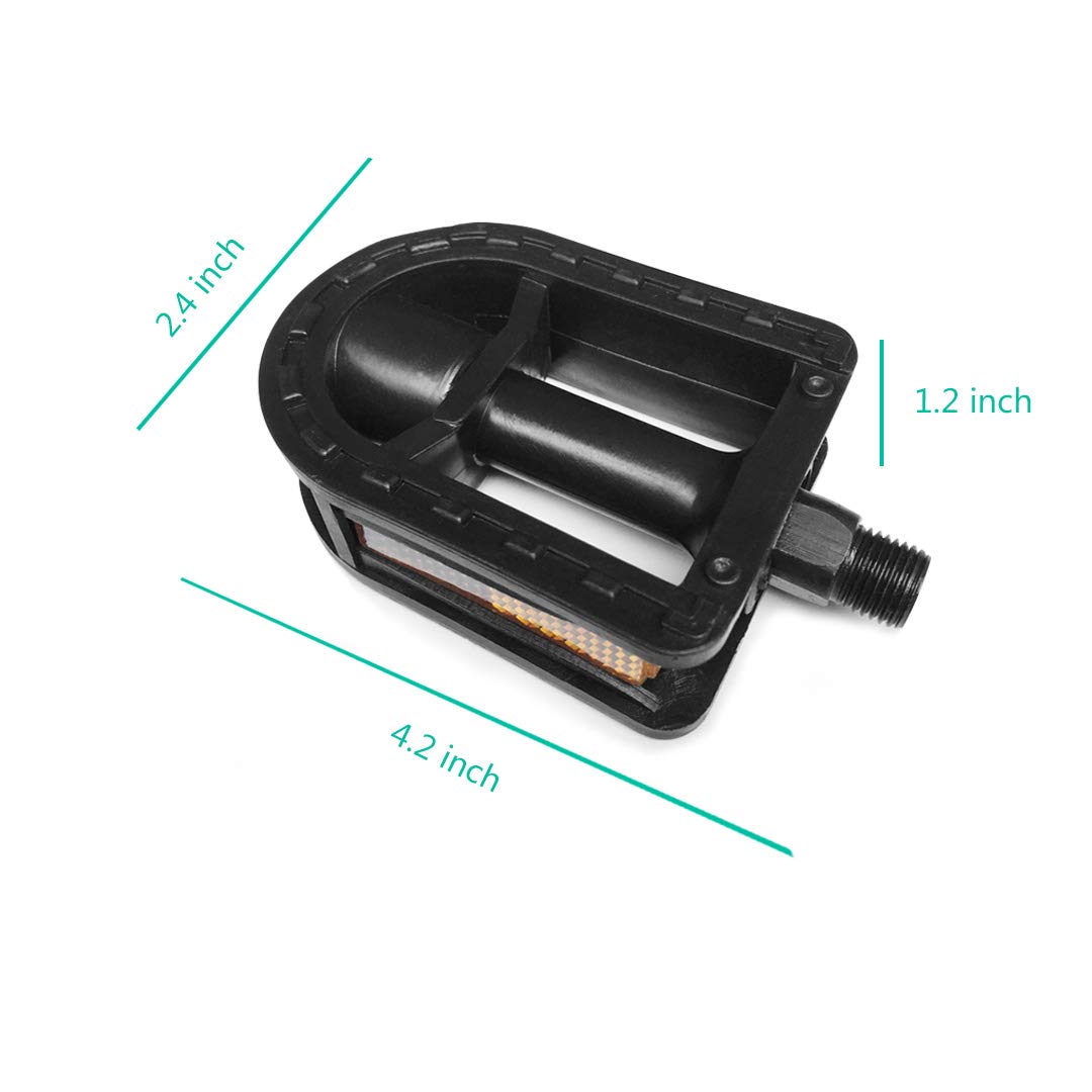 N3Od3Er Kid'S Bike Pedal 1/2-Inch Bike Pedals Kids Spindle Pedals Resin 12 14 Fashion