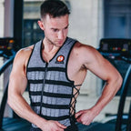 Hyperwear Hyper Vest Pro Unisex 10-Pound Adjustable Weighted Vest For Fitness Workouts, X-Large, Grey