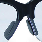 Walker'S Sport High-Grade Polycarbonate Lenses Half Frame Soft Rubber Nose Piece Adjustable Safety Shooting Glasses, Clear