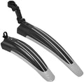 Free-fly Adjustable Road Mountain Bike Bicycle Cycling Tire Front/Rear Mud Guards Mudguard Fenders Set (Gray)