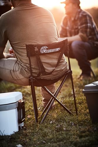 Ameristep Portable Folding Design Hunting Lightweight Tripod Blind Chair With Backrest, Mossy Oak Break-Up Country