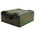 YakAttack ShortStak SOLO Storage Box - Ranger Green | 13 x 13 Standalone Low Profile Kayak Gear Crate with Lid Hinges Latches & 