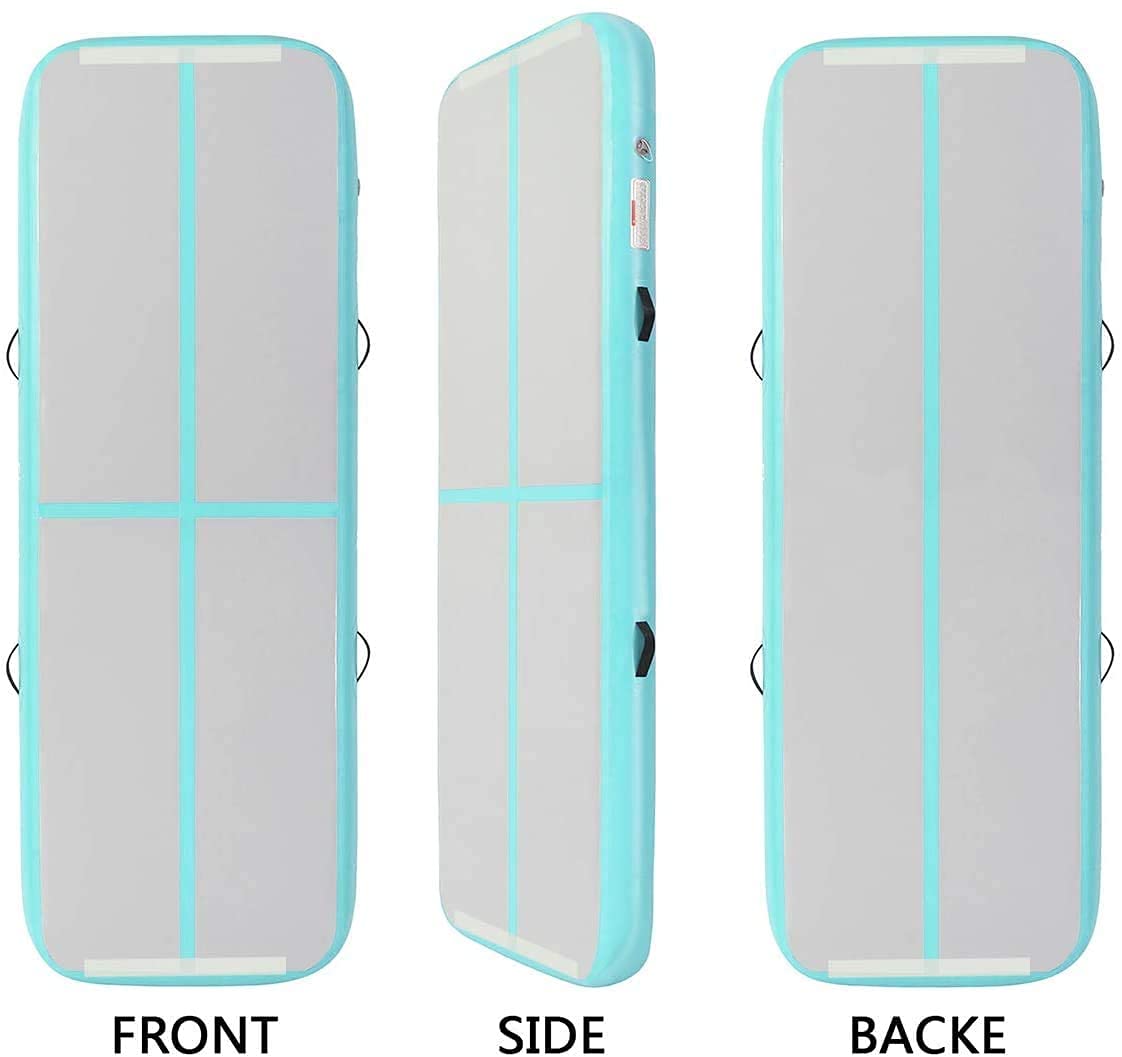 Fbsport Inflatable Air Gymnastics Mat Training Mats 4/8 Inches Thickness Gymnastics Tracks For Home Use/Training/Cheerleading/Yo