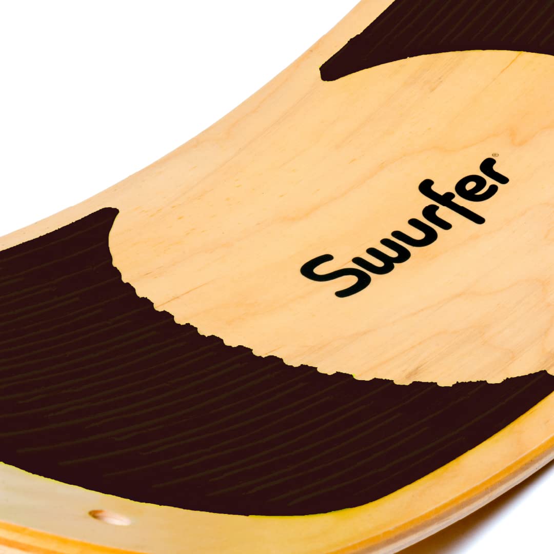Swurfer SwurfGrip Traction Pads for Wooden Surf Swing - Comfortable Foam Grip Board Accessories, Heavy Duty Material, Brown