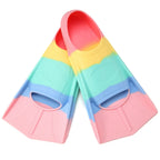Foyinbet Kids Swim Fins,Kids Flippers Short Youth Swimming Fins For Lap Swimming Training For Children Girls Boys Beginners Smal