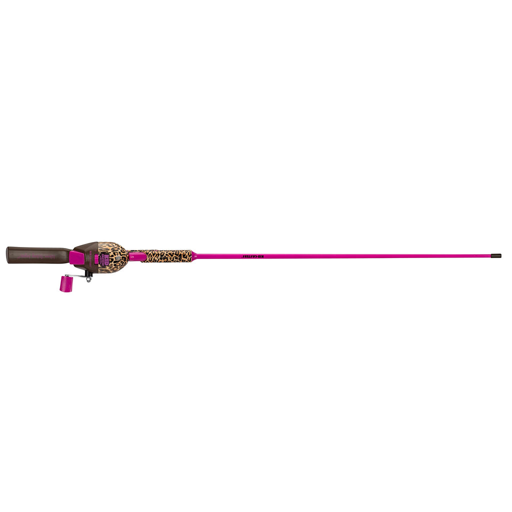 Kid Casters: Leopard Tangle-Free Fishing Combo|Spincast Reel & Practice Casting Plug | 34 Tangle-Free Combo|Inline Rod W/Ez Thre