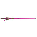 Kid Casters: Leopard Tangle-Free Fishing Combo|Spincast Reel & Practice Casting Plug | 34 Tangle-Free Combo|Inline Rod W/Ez Thre