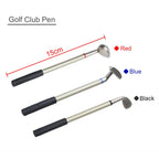 10L0L Golf Gift ,Mini Office Golf Pen Holder With 3 Sets Aluminum Alloy Golf Pens,Top Dad Gift Golf Souvenir For Golfer,Father,M