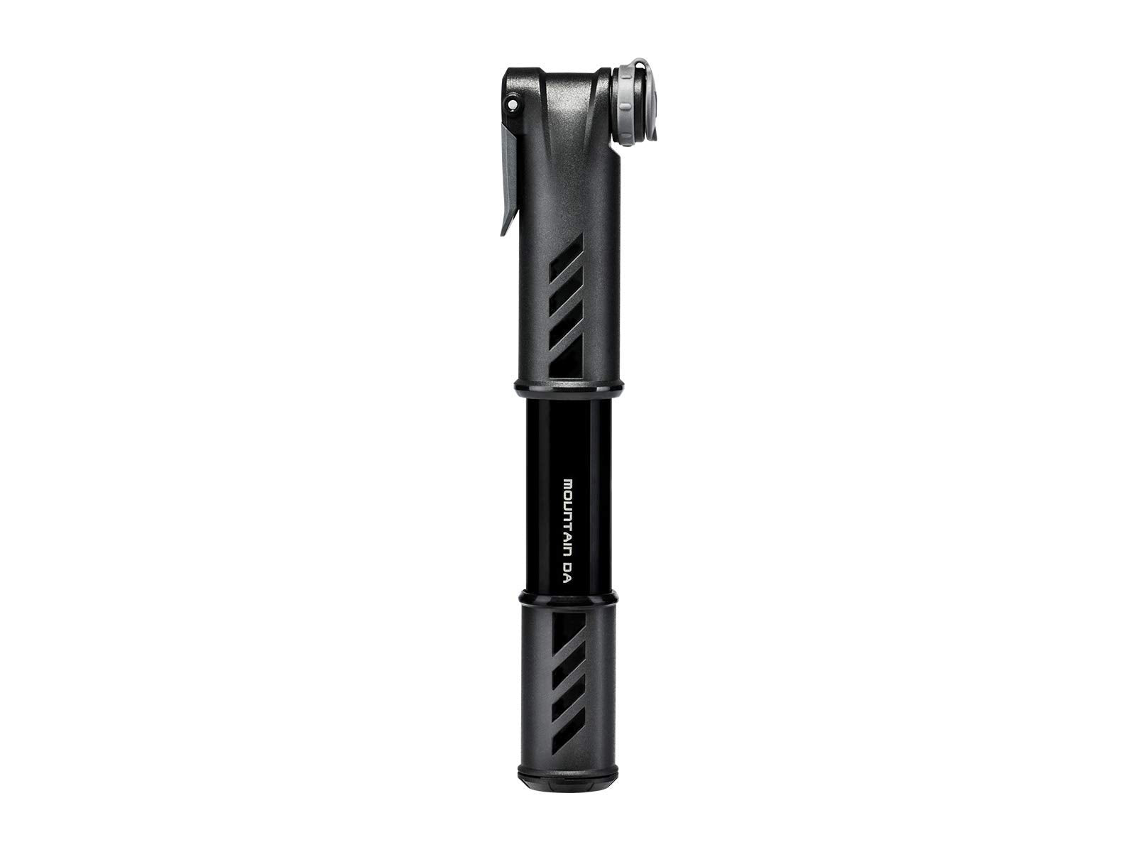 Topeak Mountain DA Bike Pump - Dual-Action Compact Aluminum Pump for MTB & Fat Bike Tires, 60 PSI High Volume Inflation with Dus